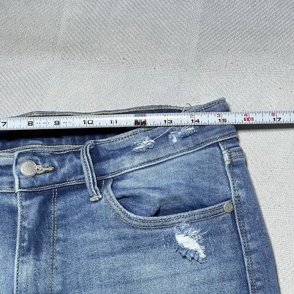 Judy‎ Blue High Rise Slim Fit Jeans 9/29 Distressed Stretch Denim Medium Wash - Picture 11 of 16